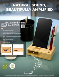 Allegra Bamboo Phone Stand & Amplifier